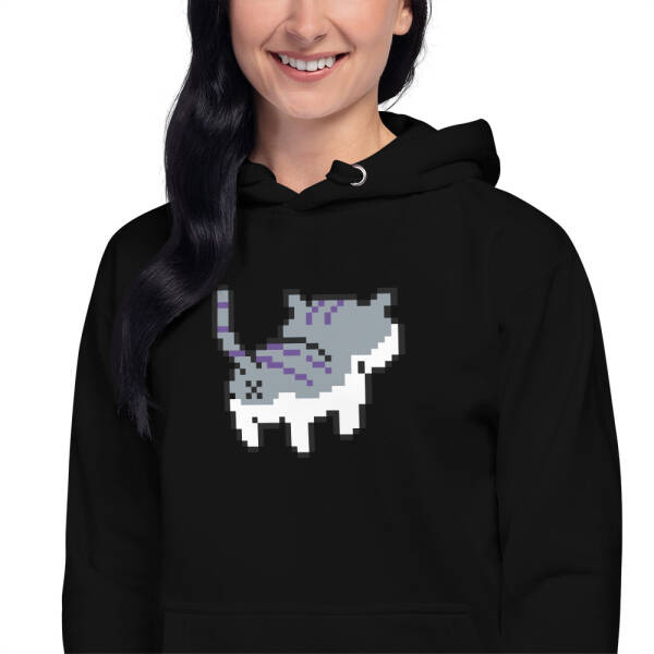 Embroidered Cat Butt Hoodie